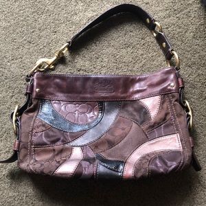 Coach Leather Patchwork Shoulder Purse